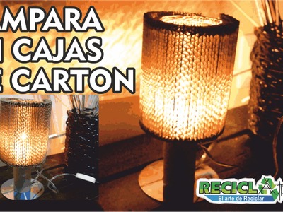 #DIY LAMPARA DE CARTON.  #DIY LAMP IN BOXES