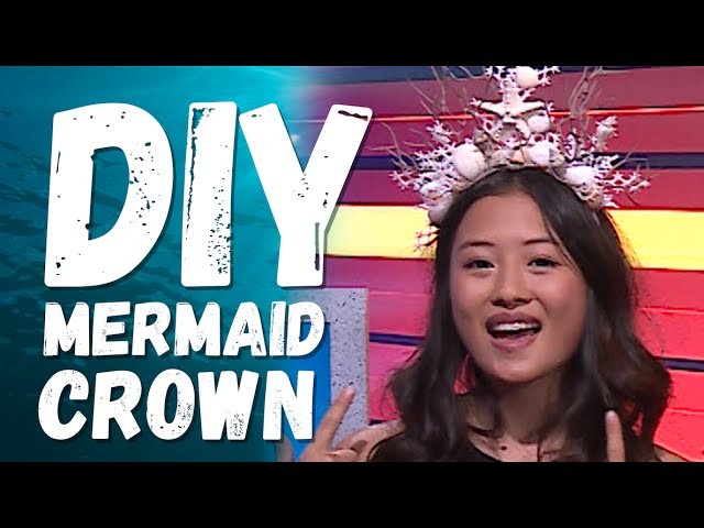 DIY MERMAID CROWN UNDER $15!! w. Haley Tju