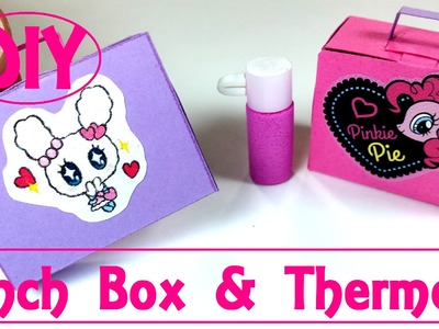 DIY Miniature Lunch Box & Thermos (Actually Works): Doll Back 2 School