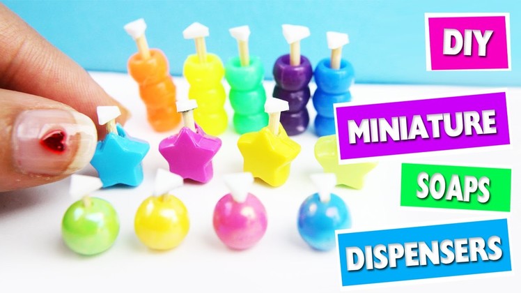 DIY | Miniature Soap Dispensers - simplekidscrafts