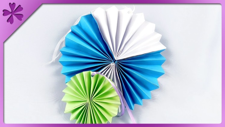 DIY Paper rosettes for wedding, birthday, party (ENG Subtitles) - Speed up #242