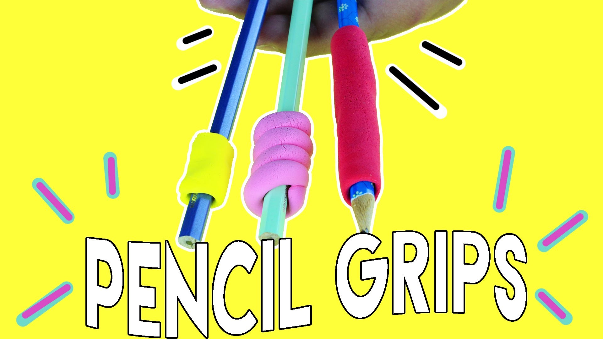DIY | Pencil Grips - BACK TO SCHOOL DIY - HOW TO MAKE SQUISHY SCHOOL SUPPLIES!!!