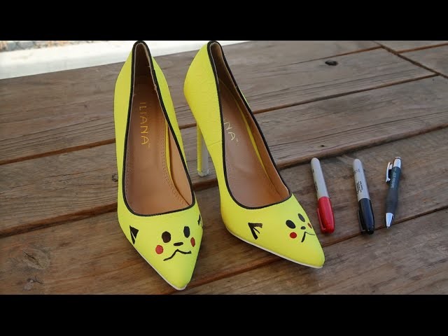 DIY Pikachu Inspired Heels Pokemon Shoes