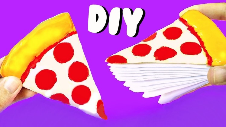 DIY PIZZA NOTEBOOK (from scratch) | Back to School Supplies 2016