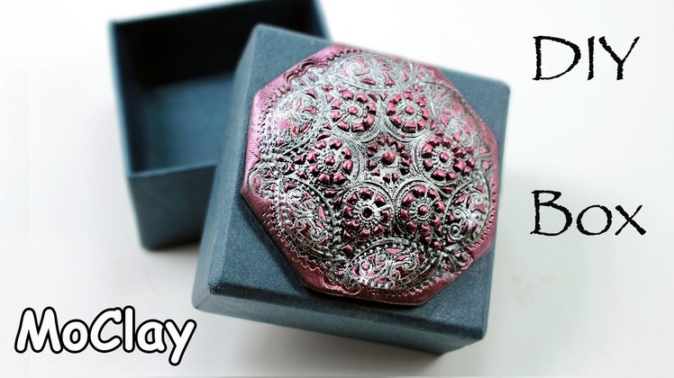 DIY Polymer clay box decoration