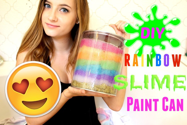 DIY Rainbow Slime Paint Bucket