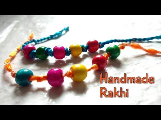 DIY Rakhi Making With Beads For Raksha Bandhan| How To | CraftLas