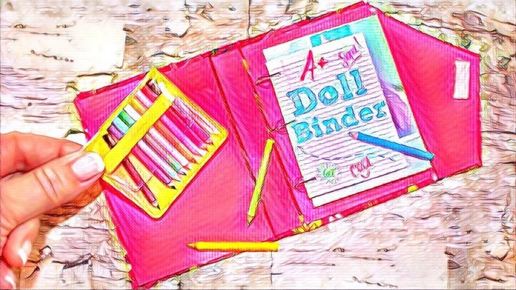 DIY School Binder | American Girl Doll School Supplies Craft
