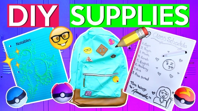 DIY School Supplies! | #BTSwithAmanda