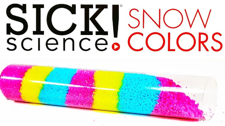DIY: SICK SCIENCE KIT REVIEW: Make Fake Snow with a PHYSICAL REACTION and Learn colors too!