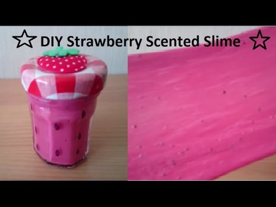 DIY Slime Strawberry Scented - No Borax or Starch