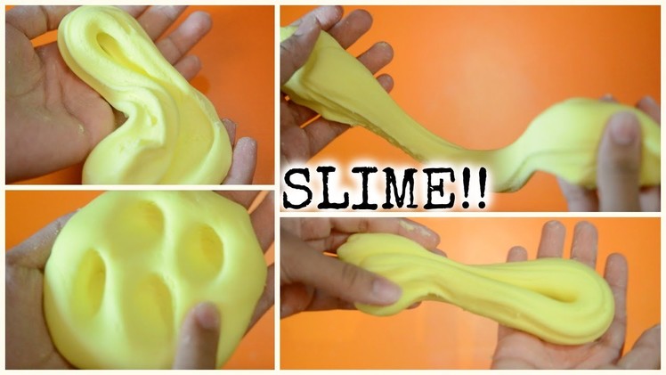 DIY slime using 2 INGREDIENTS ONLY!?