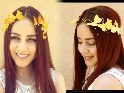 DIY Snapchat Butterfly Crown || Lucykiins