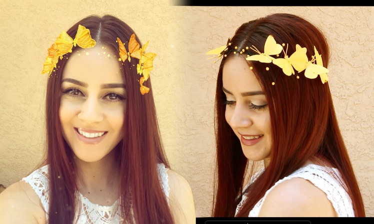 DIY Snapchat Butterfly Crown || Lucykiins