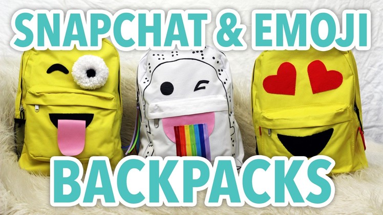 DIY Snapchat & Emoji Backpacks - HGTV Handmade