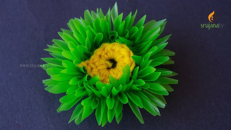 DIY Straw Flower in Creative Arts by SrujanaTV