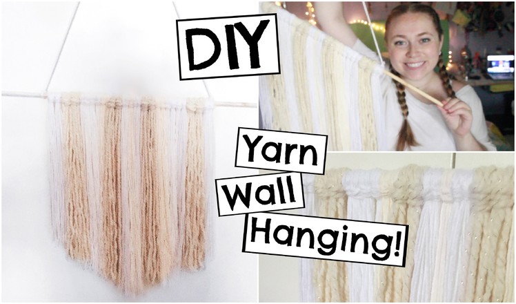 DIY Yarn Wall Hanging! | Pinterest Inspired