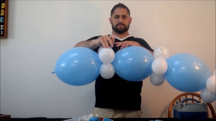 Easy Baby shower Balloon arch decoration DIY  No helium required!