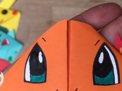 Easy Charmander DIY - Pokemon Bookmark - Origami Inspired - Pokemon Go