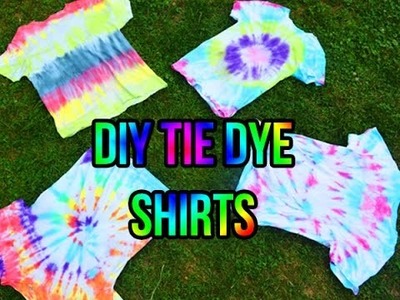 Easy D.I.Y Tie Dye Tee's | 4 Different Ways!