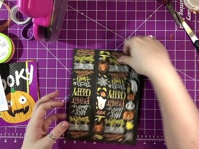 Happy planner cover, Halloween style, Paper bag DIY