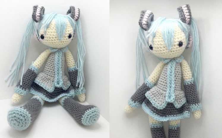 Hatsune Miku Amigurumi Crochet Tutorial Part 4