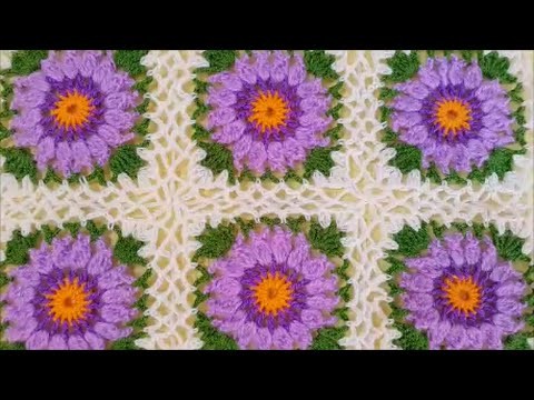 How to crochet a granny square baby blanket