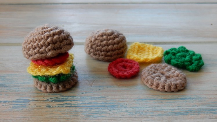 How to Crochet a Mini Burger