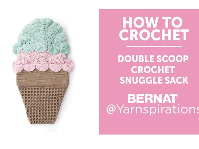 How to Crochet an Ice Cream Cone Snuggle Sack