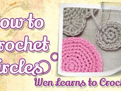 How to crochet circle: Step by step crochet in the round.