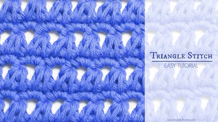 How To: Crochet The Triangle Stitch - Easy Tutorial
