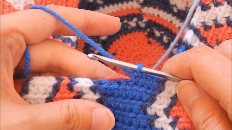 How to Do a Modified Single Crochet Stitch - Tapestry Crochet