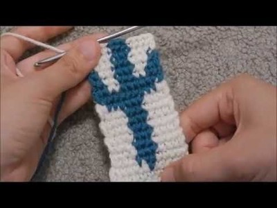 How to Do Flat Tapestry Crochet WITHOUT Switiching Hands!