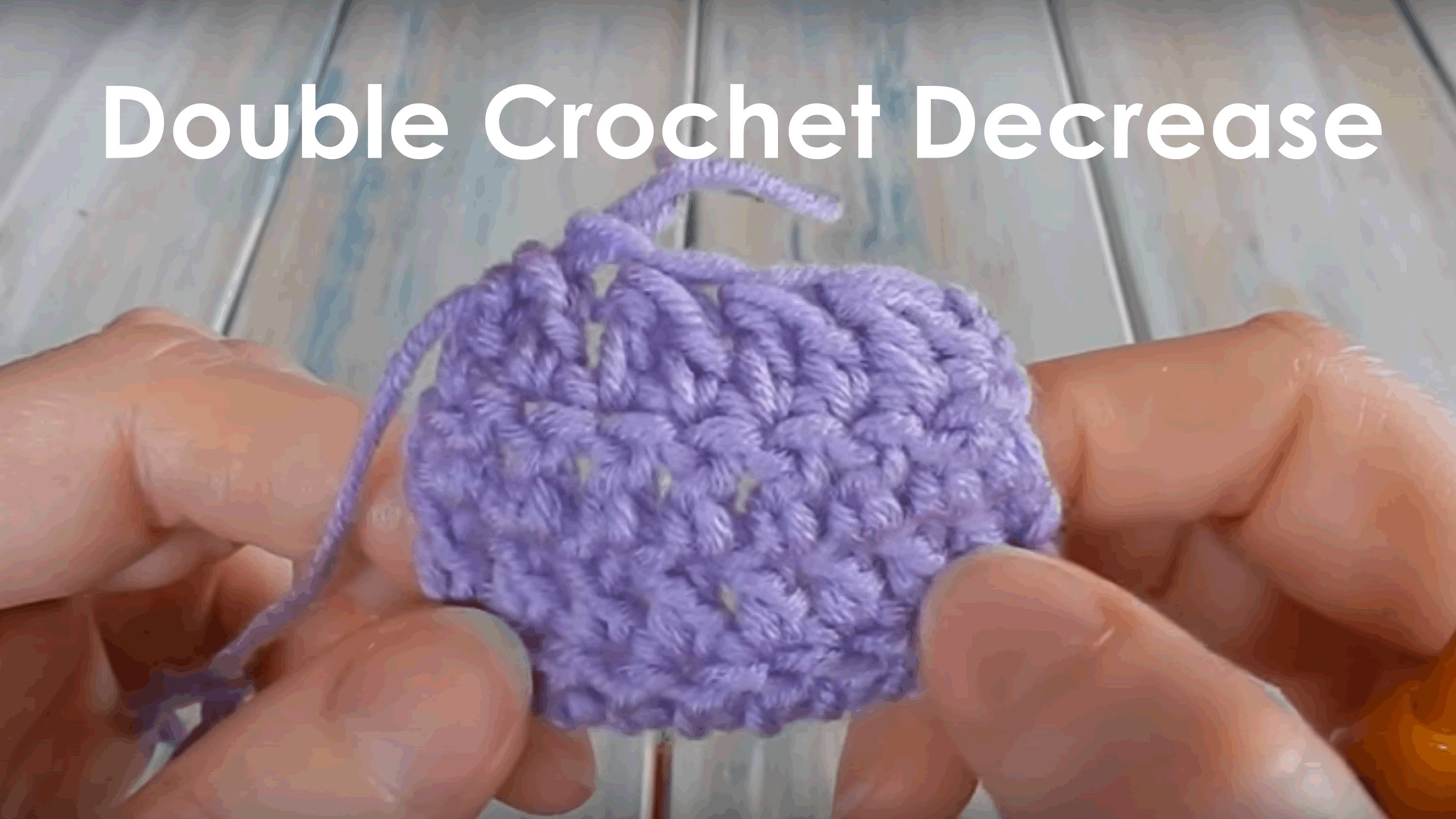 How to Double Crochet Together - Crochet Lesson 9