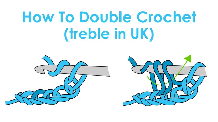 How to Double Crochet (Treble Crochet in UK) - Crochet Lesson 5