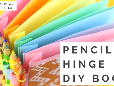 How to Make A Book: Pencils Hinge DIY Book - Book Making Tutorial with Piano Hinge