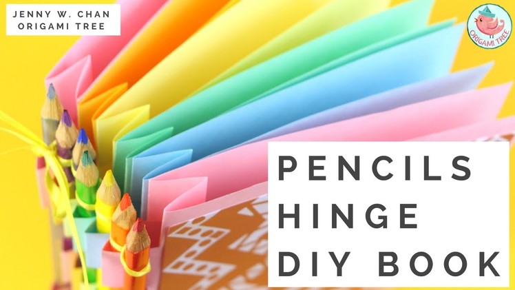 How to Make A Book: Pencils Hinge DIY Book - Book Making Tutorial with Piano Hinge