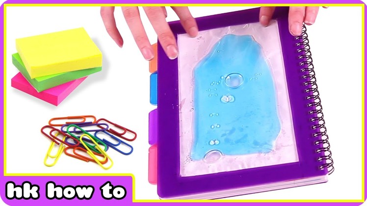How To Make a Liquid Notebook | Amazing DIY Projects Tutorial by HooplaKidz How To