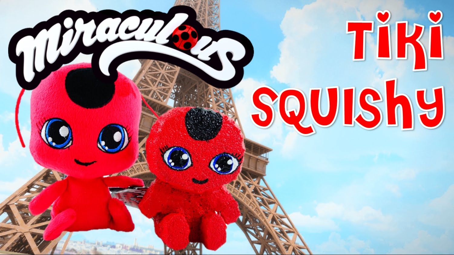 How to make a Tiki SQUISHY Tutorial - Easy DIY Miraculous Ladybug Toy