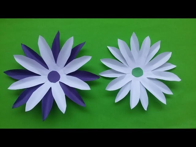How to make DIY paper flowers (sun flower) video