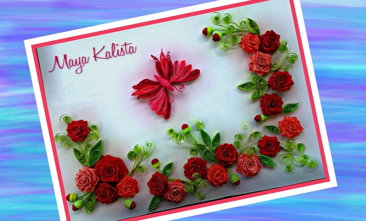 How to make DIY paper quilling Designs -  Rose. Butterfly.Flower designs . Ideas Tutorial!
