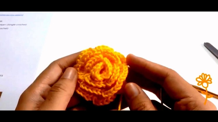 How To Make Flower in Crochet At Home | How To Crochet a Simple Flower | Flower In Crochet 2016