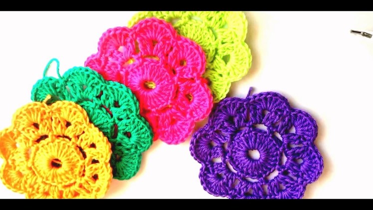 How To Make Flower in Crochet Tutorial | How To Make Easy Crochet Flower Step By Step