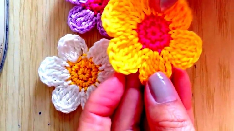 How To Make Flower in Crochet Tutorial | How To Make Easy Crochet Flower | Flower In Crochet