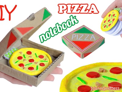 How To Make Pizza Notebook – DIY Miniature Pizza Notepad in a Pizza Box