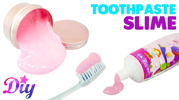 How to make Strawberry Toothpaste Slime - Without Borax