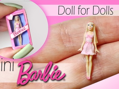 Miniature Barbie Tutorial. DIY Dolls.Dollhouse