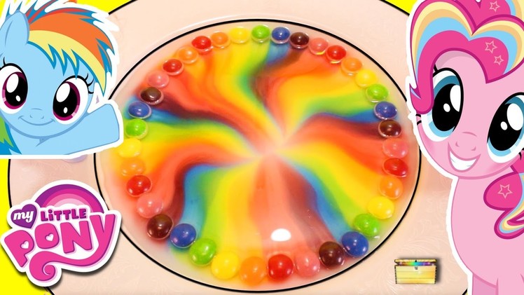 MLP Rainbow Dash DIY SKITTLES RAINBOW with My Little Pony Blind Box Surprise Toys Candy