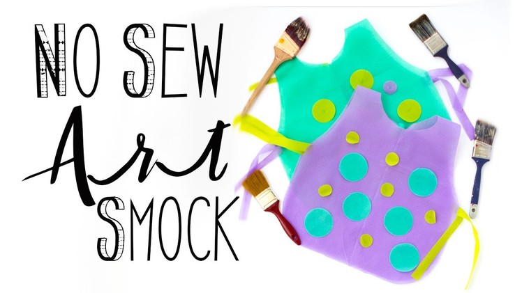 No Sew Art Smock DIY