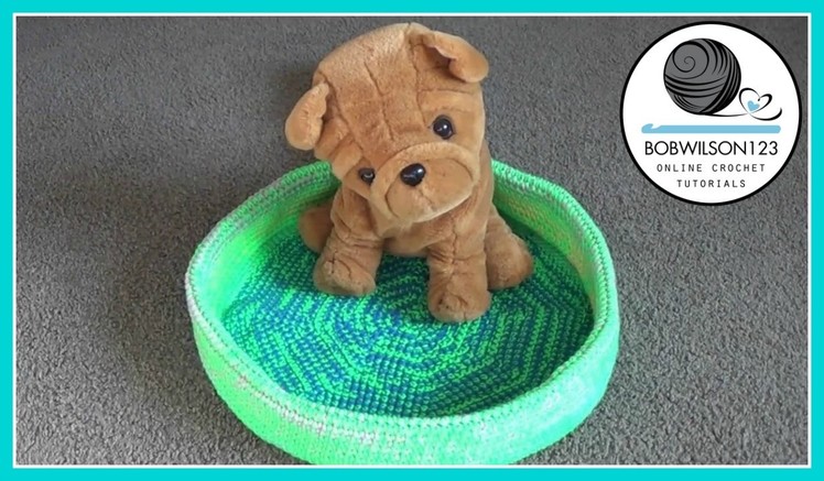 Pet bed crochet tutorial